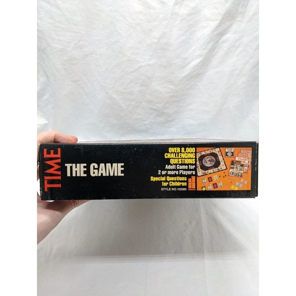 Vintage Hansen Time The Game Bookcase Board Game Complete